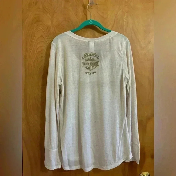 Harley Davidson Long Sleeve Scoop Neck with Lace Embellishments Size 2XL NWT - Picture 8 of 12